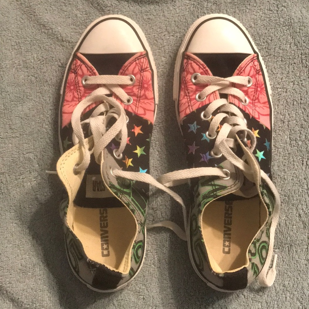 Converse multi-pattern sneakers