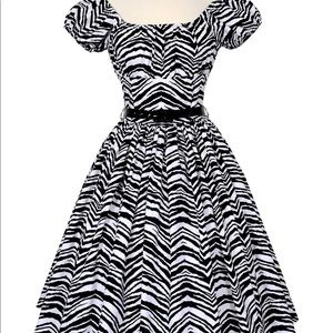 Bernie Dexter Zebra dress NWPT 1X pinup