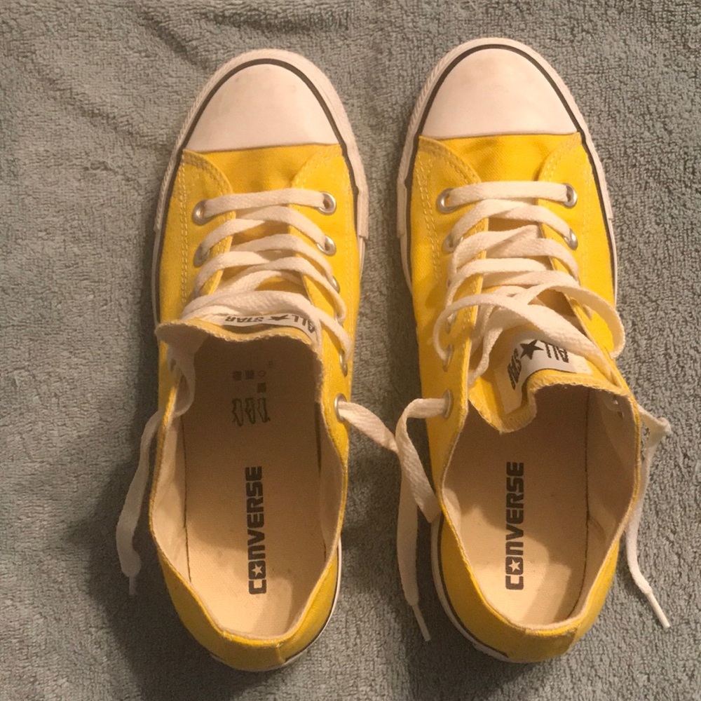 Converse yellow sneakers