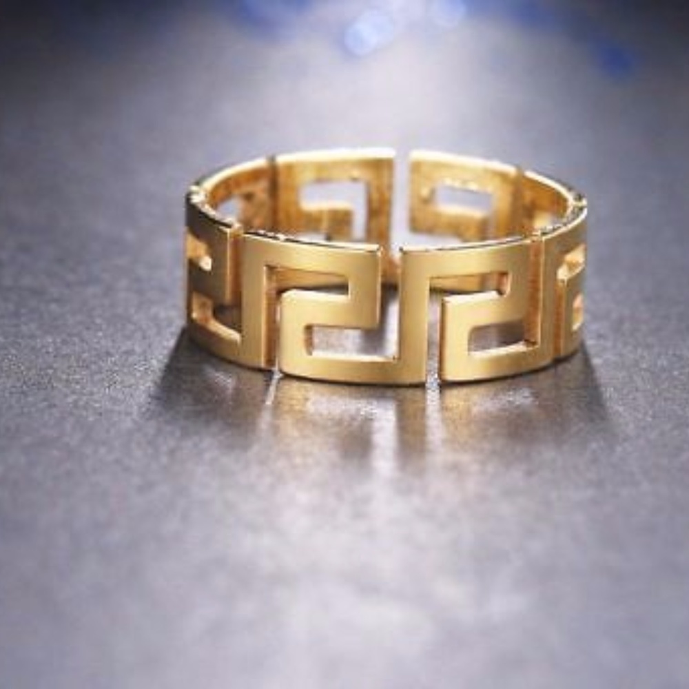 NEVER FADE Ring GOLD Women MEN Hollow FASHION - Picture 2 of 8