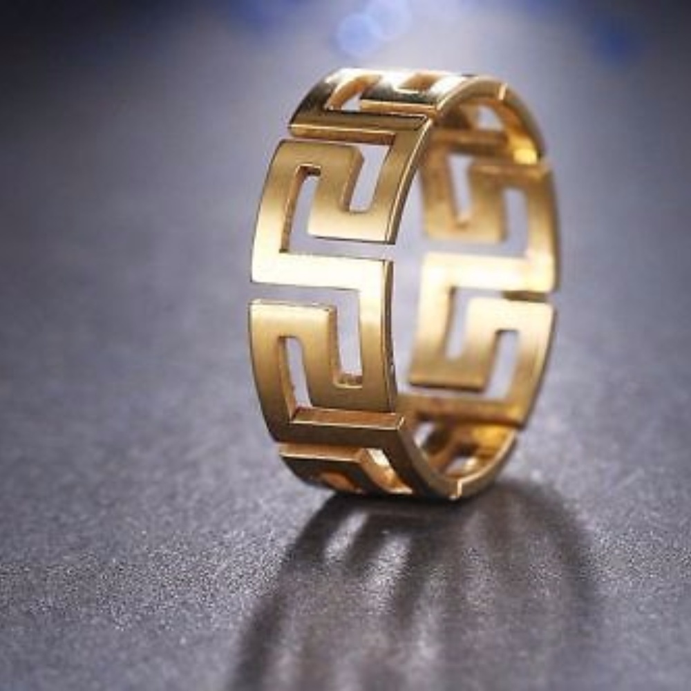 NEVER FADE Ring GOLD Women MEN Hollow FASHION - Picture 3 of 8