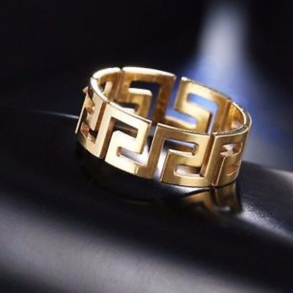 NEVER FADE Ring GOLD Women MEN Hollow FASHION - Picture 5 of 8