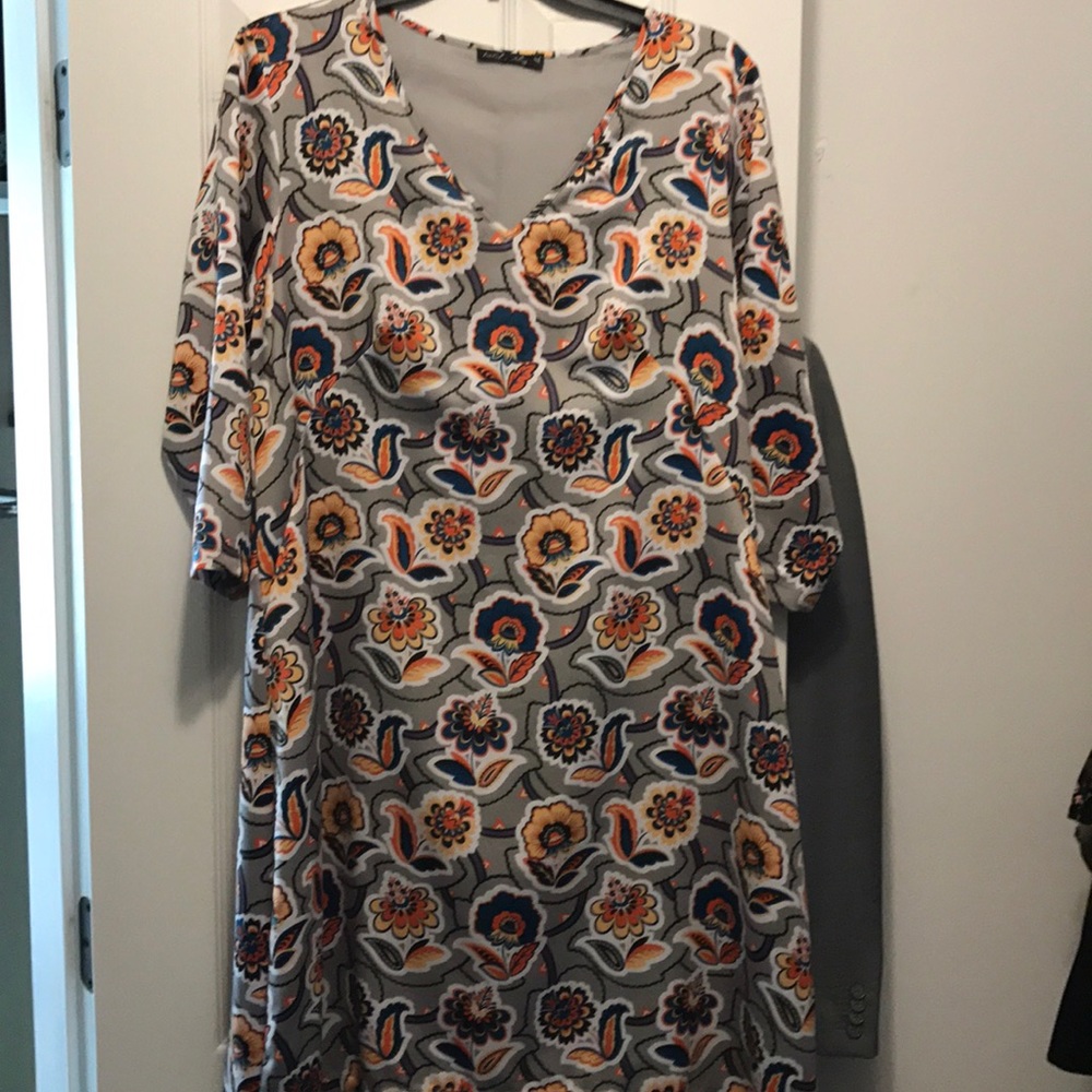 Isabel + Alice Floral Print Hi-Lo dress