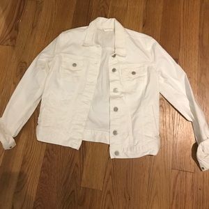 Gap White Denim Jacket