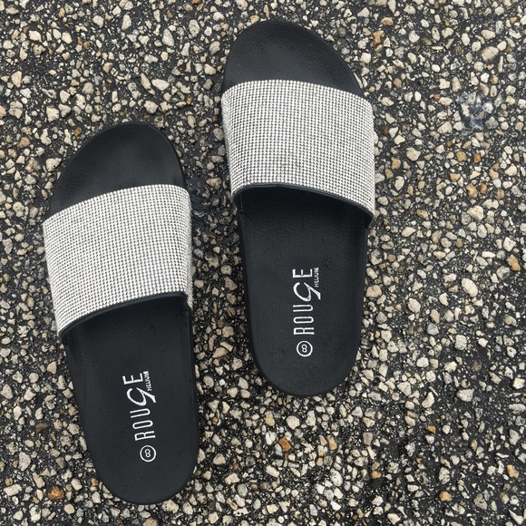 bling slides for women