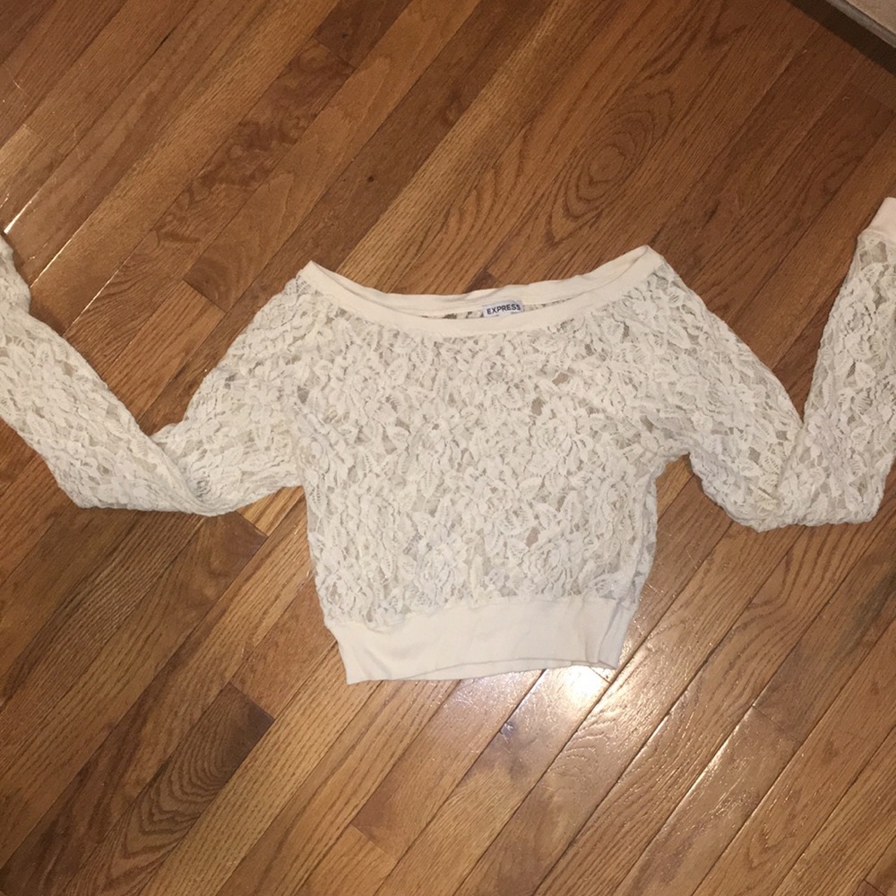 Express lace crop