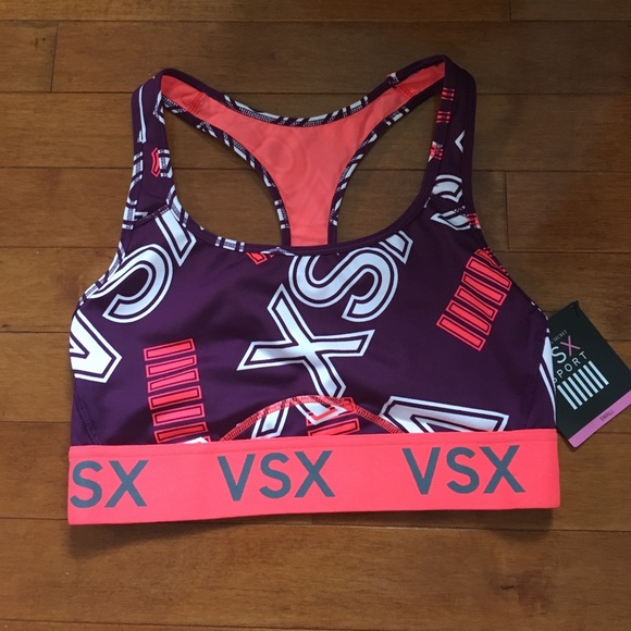 New Victoria's Secret VSX Racerback Sports Bra - Picture 3 of 6