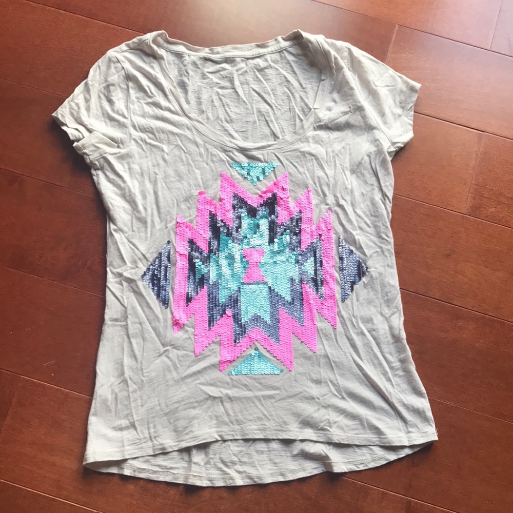 Sequin Graphic tee