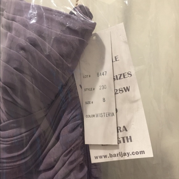 Bari Jay One Shoulder Chiffon Bridesmaid Dress - Picture 4 of 4