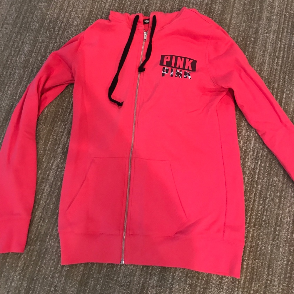 Pink zip up