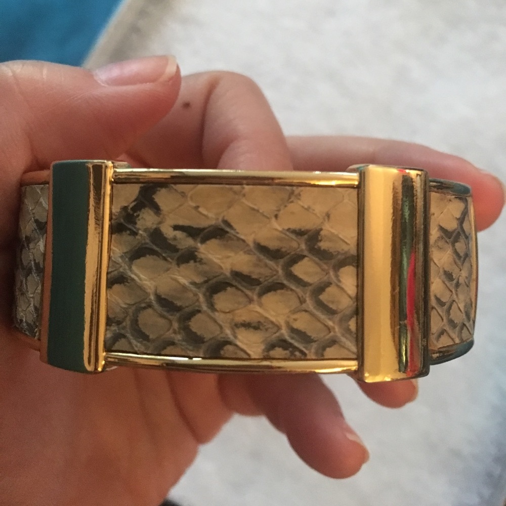 J.Crew Enamel Snake Print Bracelet - Picture 2 of 3