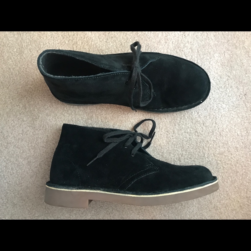 Black Suede Clark's