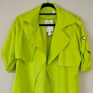 Lime Green Trench Coat (never worn)