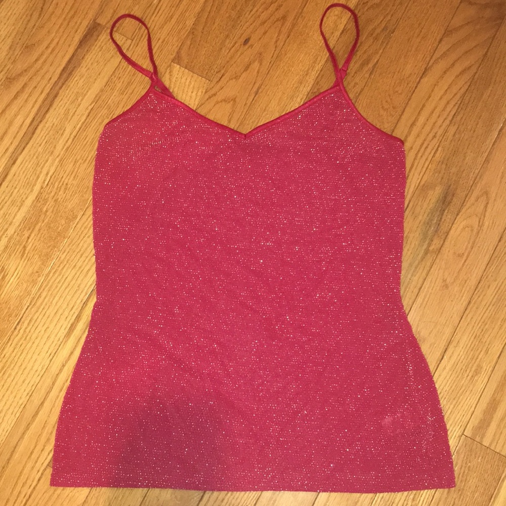 Express red sparkle cami