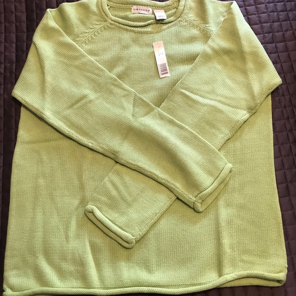 Kim rogers green sweater