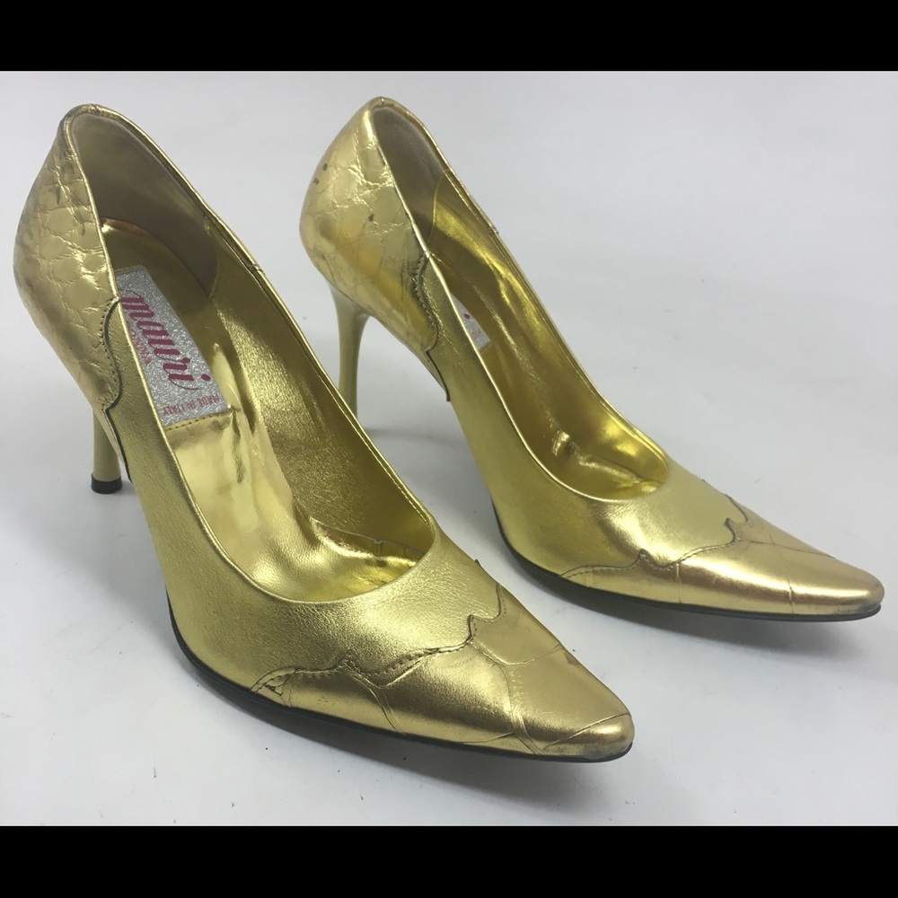 Mauri metallic leather alligator