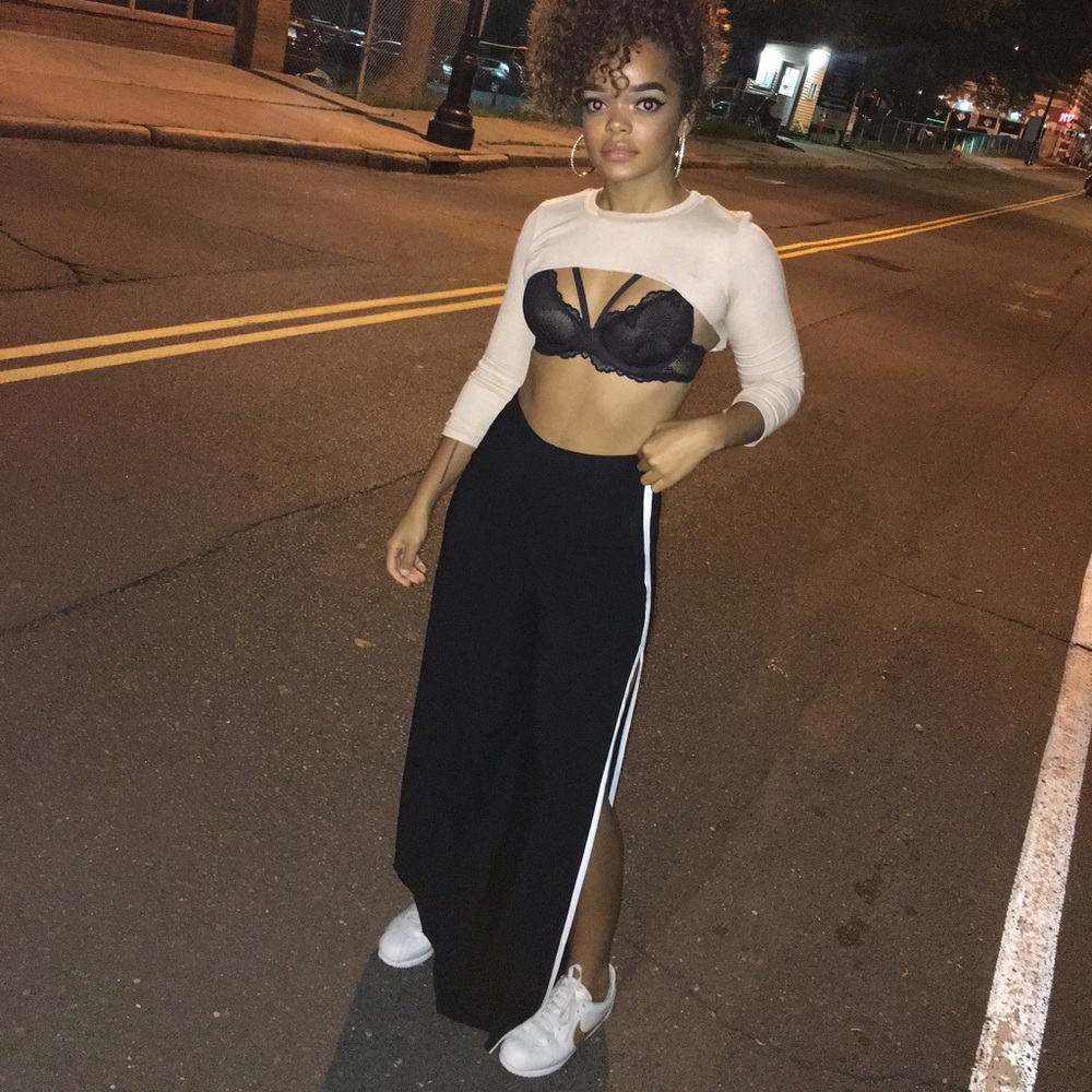 Side Slit Dress Pants
