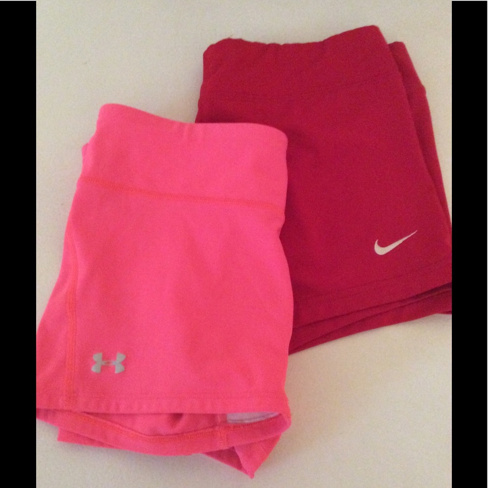 NIKE and Under Armour Compression Shorts
