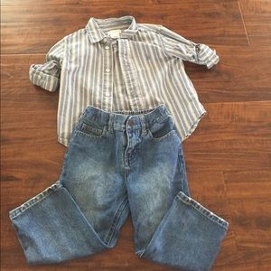 Ralph Lauren boys jeans and shirt.