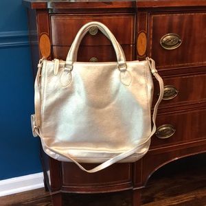 Metallic J.Crew tote