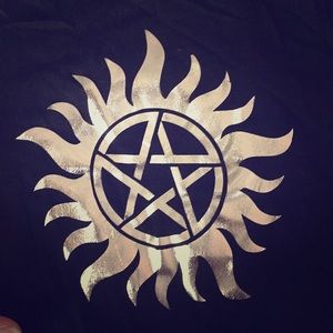 Supernatural logo women's fitted tee