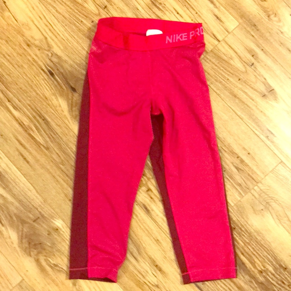 Nike color block work out crop pants