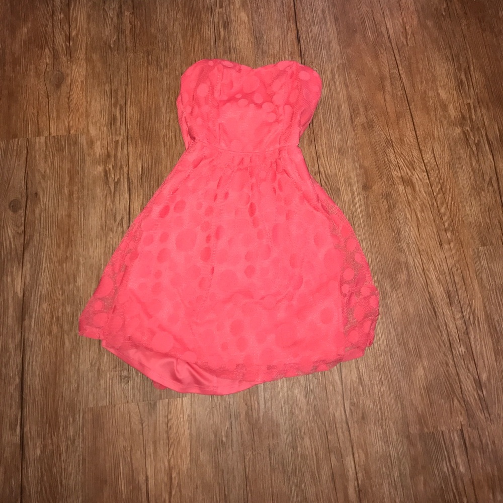 Charlotte Russe polka dot lace dress