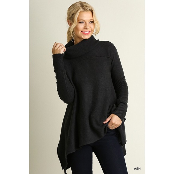 LAST ONE!! Cowl Neck Sweater-Oatmeal - Picture 3 of 4