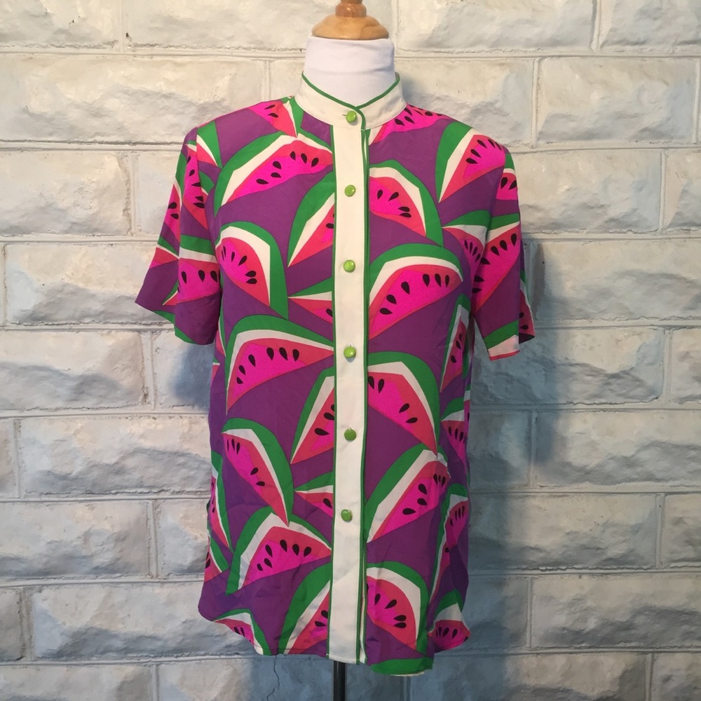 BOB MACKIE: Vintage Sough Out WATERMELON Shirt - Picture 1 of 4