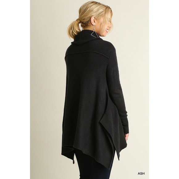 LAST ONE! Cowl Neck Sweater-ASH - Picture 2 of 4