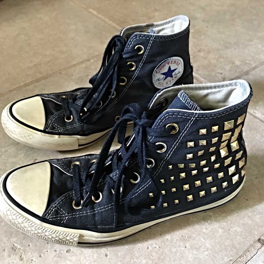 Dark Grey Hi Top Converse