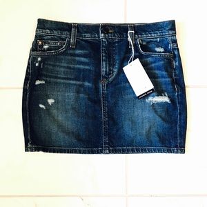 JOE'S JEANS NWT Distressed Denim Mini Skirt