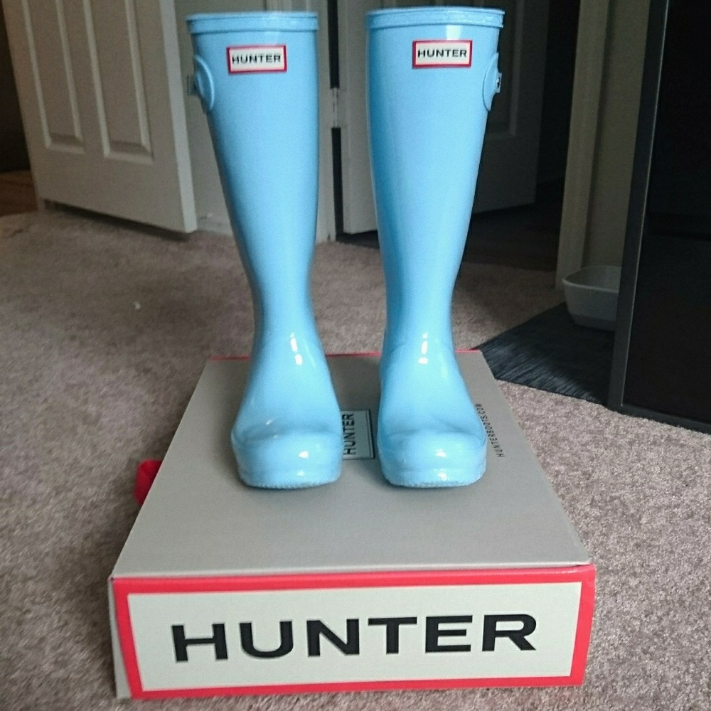 Light Blue Hunter Boot - Size 7