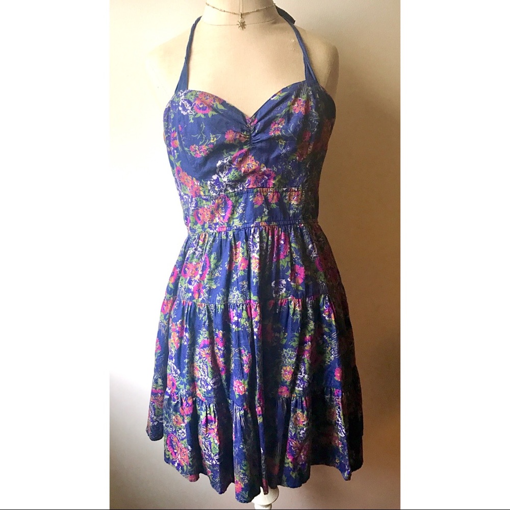 NWT Free People Floral Dress with Cage Back