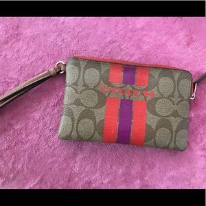 NWOT Authentic Coach Wristlet