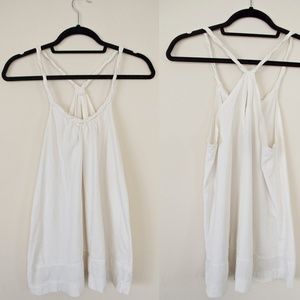 White Summer Sleeveless Shirt/Dress