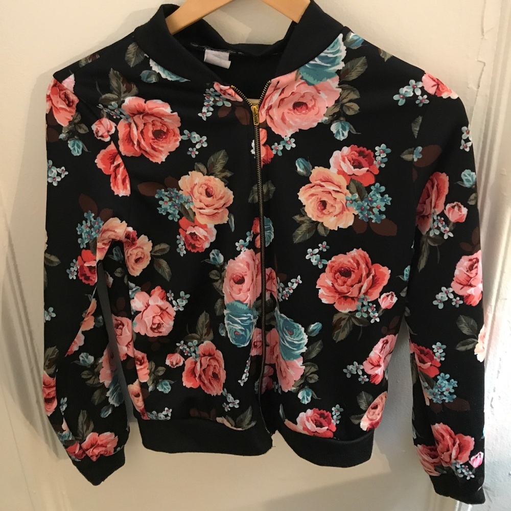 Love Is Sweet size L floral print jacket