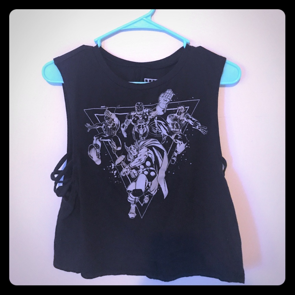 Marvel crop tank. Very cute!
