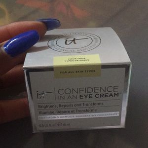 Confidence in an eye cream