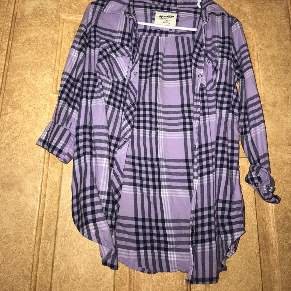 Arizona Jeans purple flannel