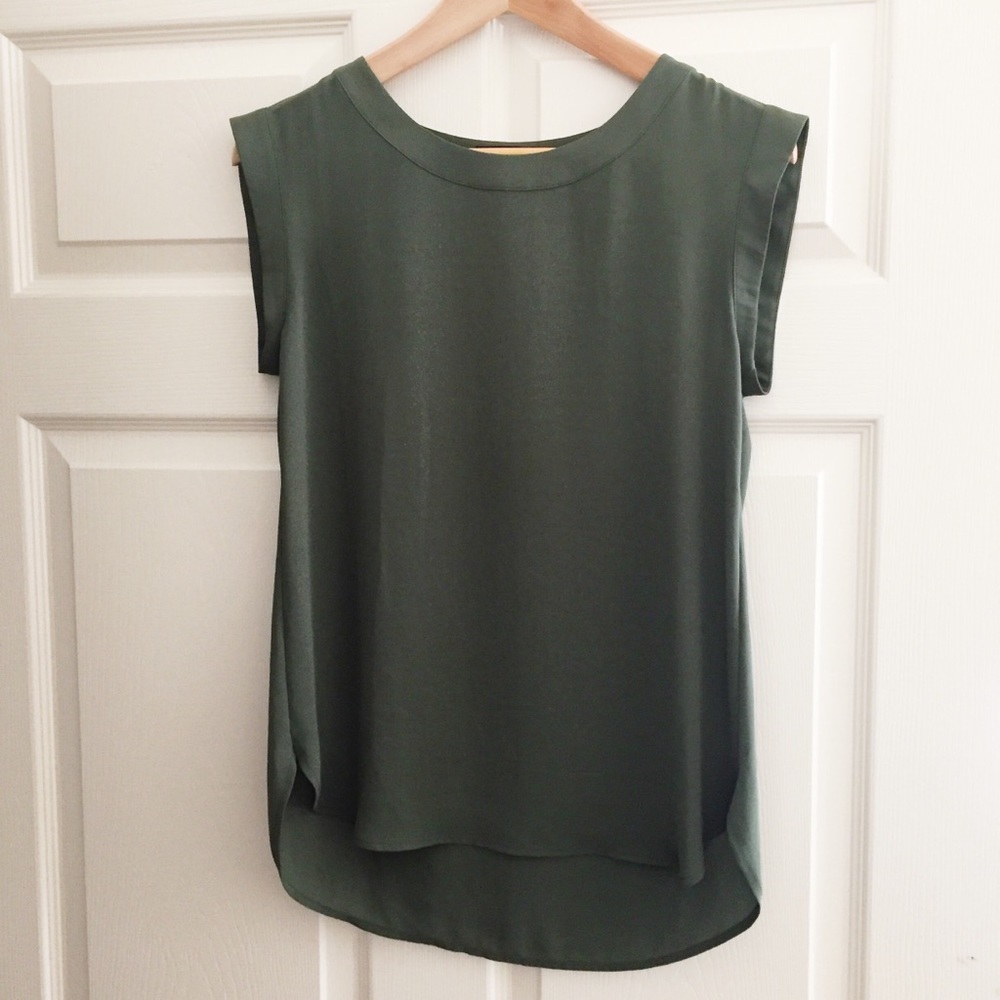 J. Crew olive green blouse