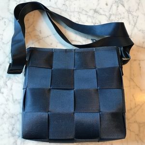 GUC Navy Blue Seatbelt Crossbody Purse