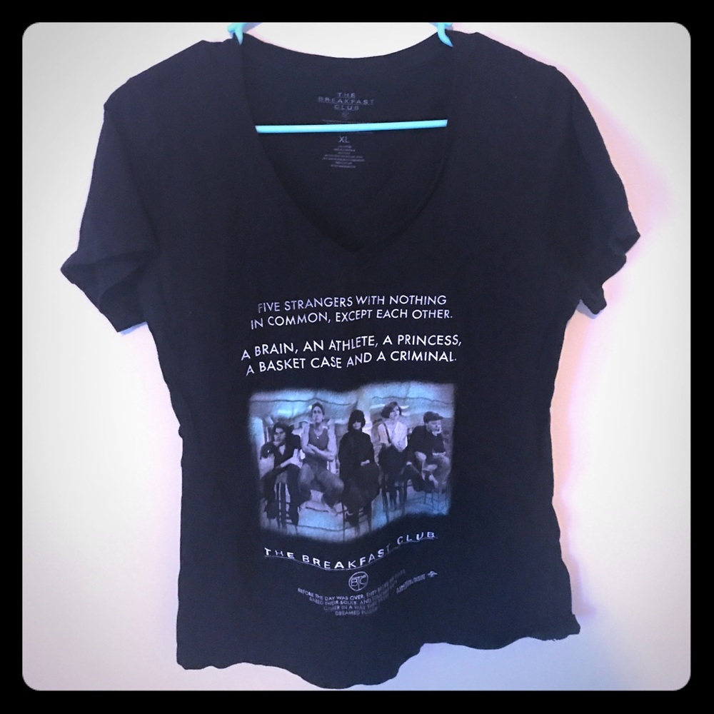 Breakfast Club v-neck t shirt.