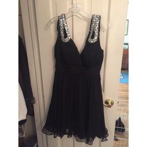 Jovani cocktail dress with embellished straps