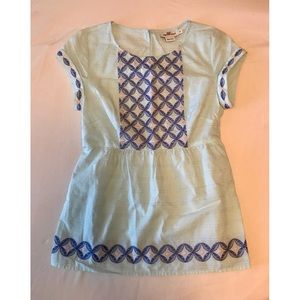 Vineyard Vines Short Sleeve Embroidered Top Size 0
