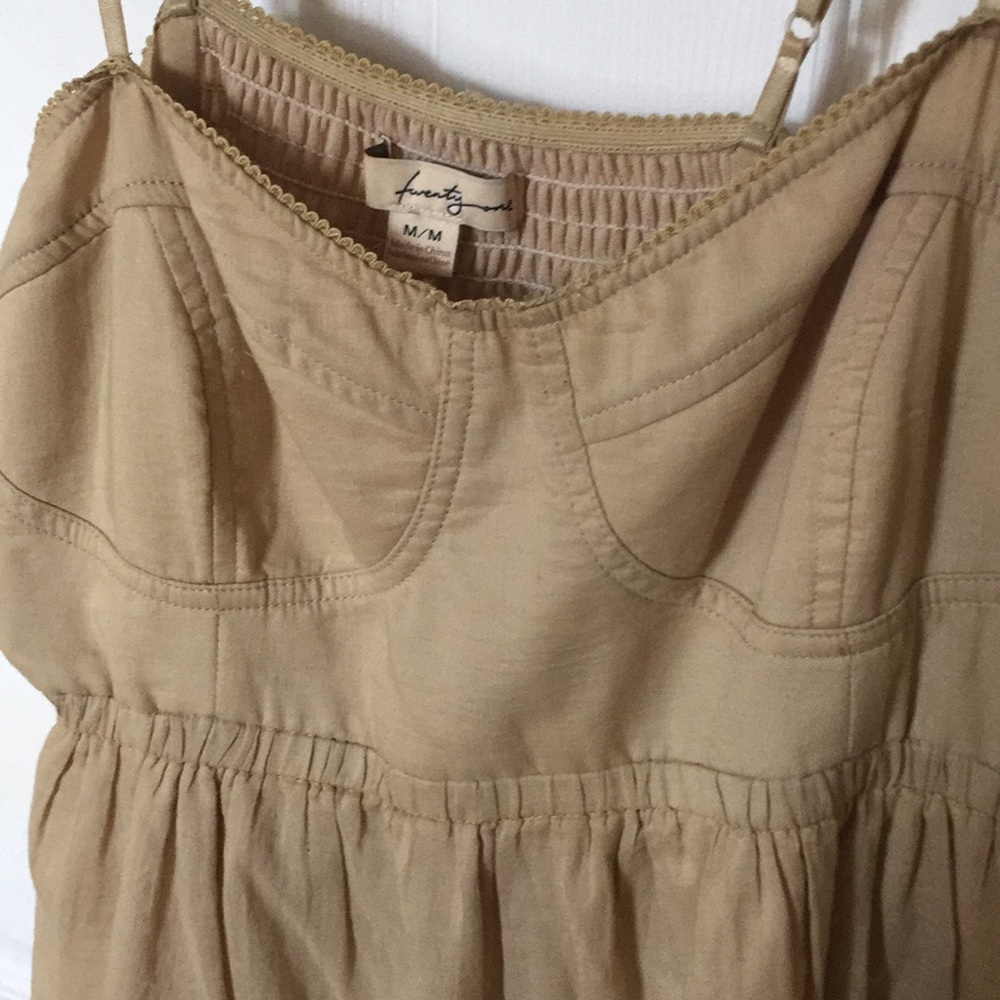 Cream bustier dress/top