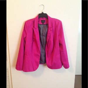 Worthington Pink Peplum Back Blazer