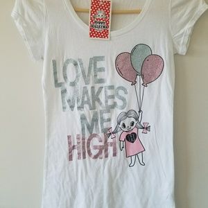 Happy Haleiwa "love makes me high" tshirt