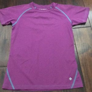 Columbia Omni shade purple sport shirt