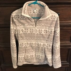 Snowflake fleece jacket